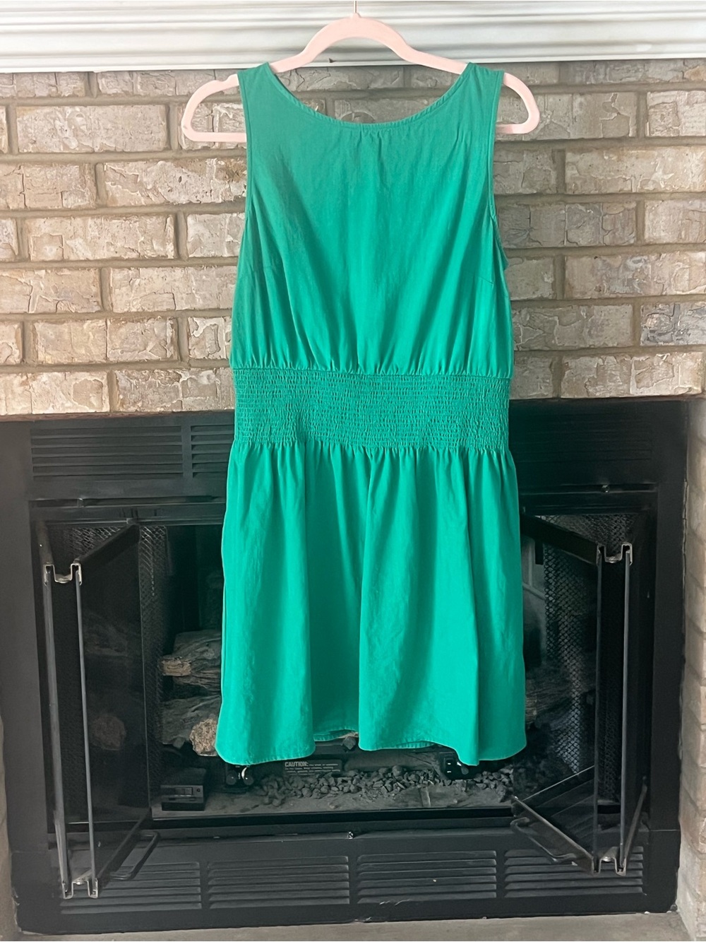 Universal Thread Sleeveless Green Smocked-Waist Dress size Med. worn once